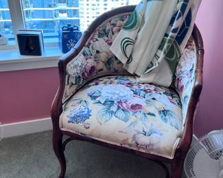 lovely bamboo upholstered 1930 chair