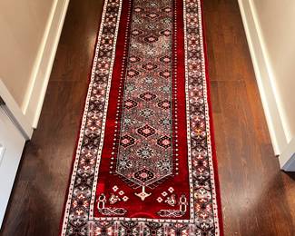 Vintage hand made Bokhara wool rug runner 