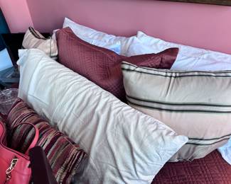 Assorted decorative pillows 