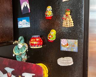 Vintage refrigerator's magnets