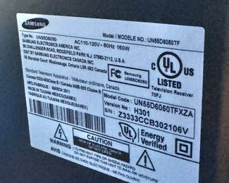 Samsung 55-Inch LED HDTV UN55D6050TF – Flat Screen Television with Stand