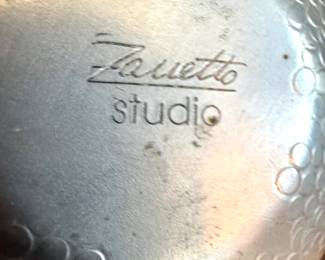 Zanetto Studio Italian Silver-Plated Bowls – Hand-Hammered Modernist Design (Set of 3)