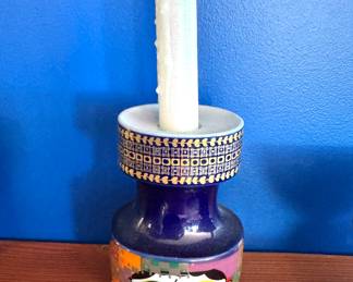 Vintage Bitossi Italy Candleholder – Mid-Century Modern Aldo Londi Style