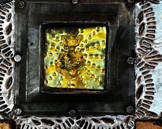 vintage cross with sacraments