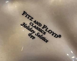 Fitz and Floyd classic Cristmas Platter Holliday Solstice