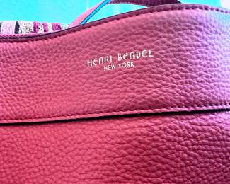 Henri Bendel New York Pebbled Leather Handbag – Burgundy