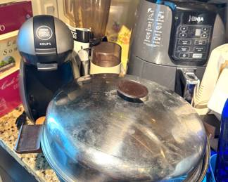 Krups Dolce Gusto Coffee Maker, Ninja Air Fryer, Blender & Vintage Stainless Cookware