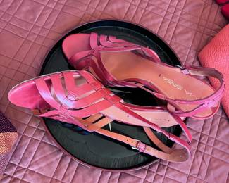 Via Spiga Red Strappy Heeled Sandals – Vintage Y2K Style