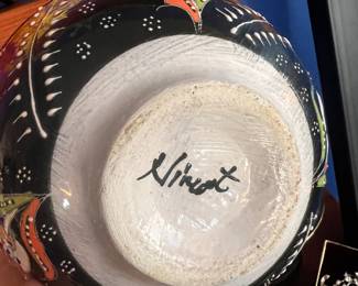 hand painted ceramica bowl