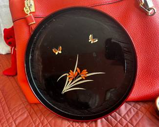 Lacquered small tray
