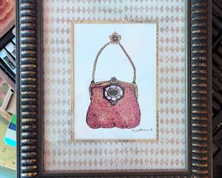 Z Gallerie Robert Grace Handbag print– Framed Fashion Illustration