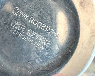 Elegant Wm Rogers 3-Part Shell Serving Dish with Ornate Handle