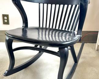 Federal / Colonial Revival style, often called a “continuous arm Windsor rocker