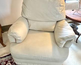Faux leather recliner
