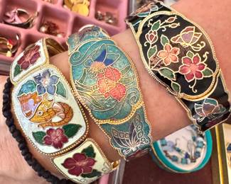 Cloisonne bracelets