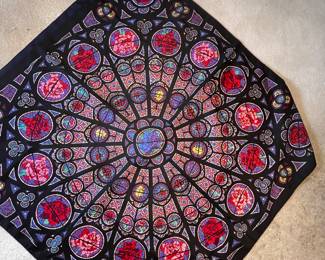 Stainglass design scarf