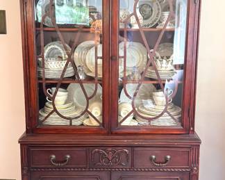 Chippendale mahogany cabinet