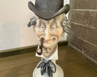 Capadimonte porcelain bust of a man Arn art creation LE