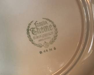 Homer Lauglin Eggshell set plates