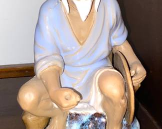 Chinese figure fisherman 
