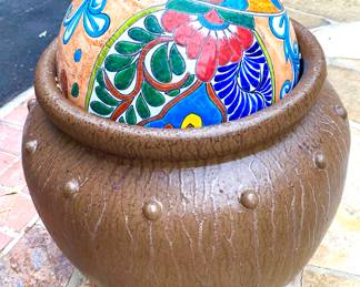 Large pots with balls