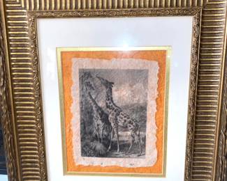 Framed giraffes 