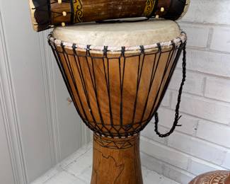 West African Djembe Drum large and dmall