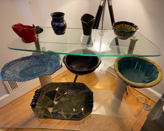 Glass desk
