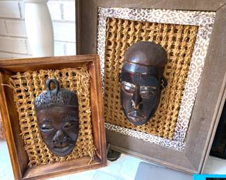 Masks framed 