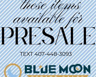 These items are available for presale.  Please text Sara at (407) 448-3093.  