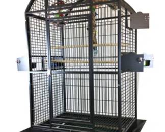 Tucker Murphy Pet Ceno 77 Iron Dome Top Floor Bird Cage With Wheels Wayfair