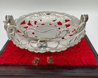 Sterling silver Japanese basket