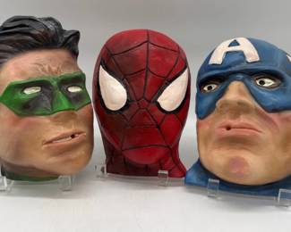 Marvel super hero chalkware string holders