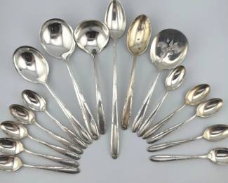 Assorted sterling spoons