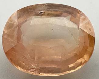 Loose Padparadscha sapphire; 3.5 ctw.