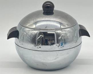 Vintage West Bend Penguin hot/cold chrome serving bucket