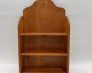 Yellow pine wall shelf