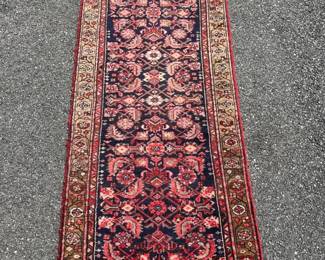 Iranian wool runner; 35"W x 125”L