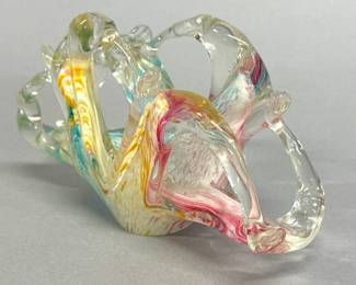 Murano glass letter holder