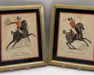 Pair of Borghese cavalry prints