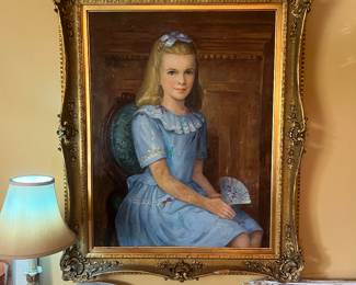 Portrait in beautiful frame 