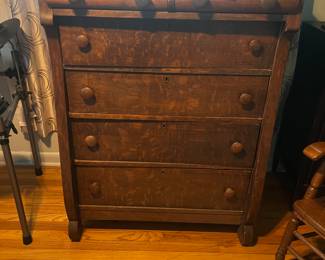 Tiger oak chest