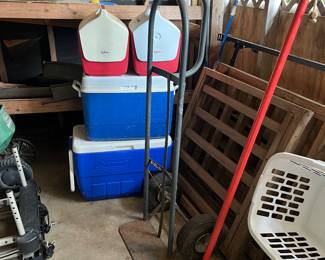 Ice chests, dolly