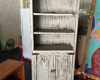 Whitewashed cabinet 