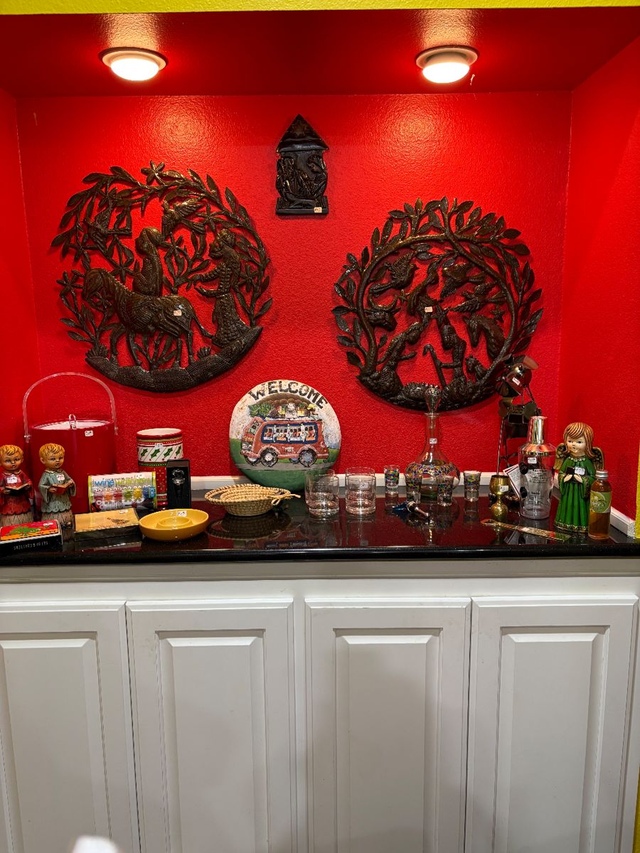 Haitian metalwork wall art