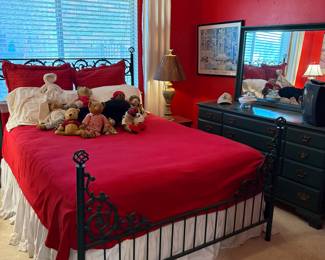 Beautiful queen  size iron bed
