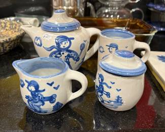 vintage M.A. Hadley tea set