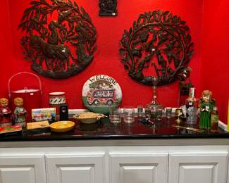 Haitian metalwork wall art