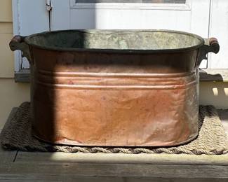 copper wash tub