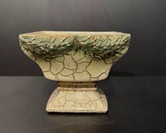 Vtg. McCoy Grecian Line Pedestal planter
